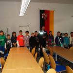 "Leibniz geht nach draußen" - 5a bei der Polizei 22.5.13