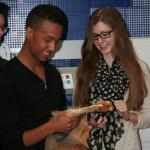 "Leibniz geht nach draußen" - 12. Klassen bei "Caprice"